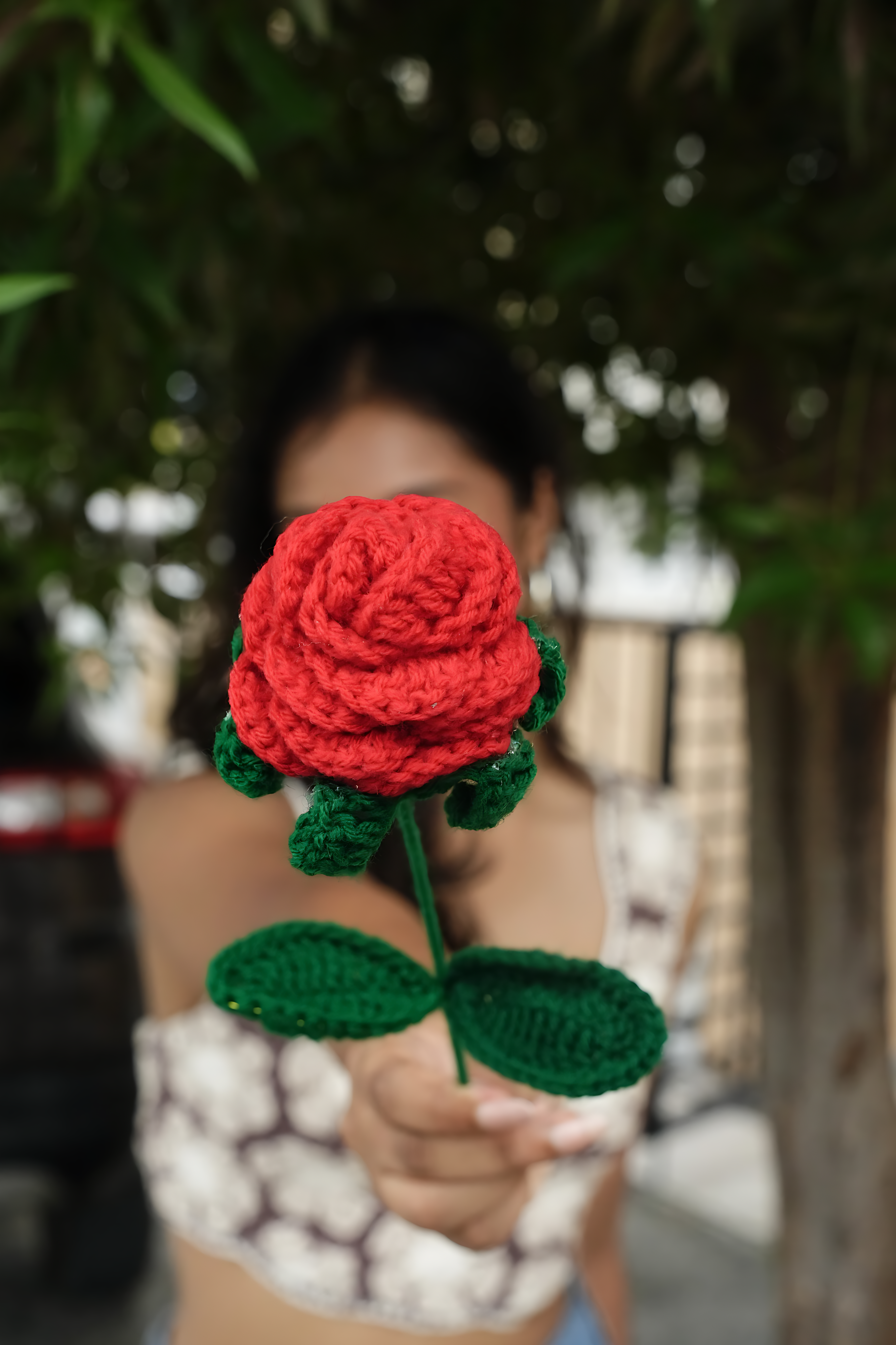 Crochet Red roses