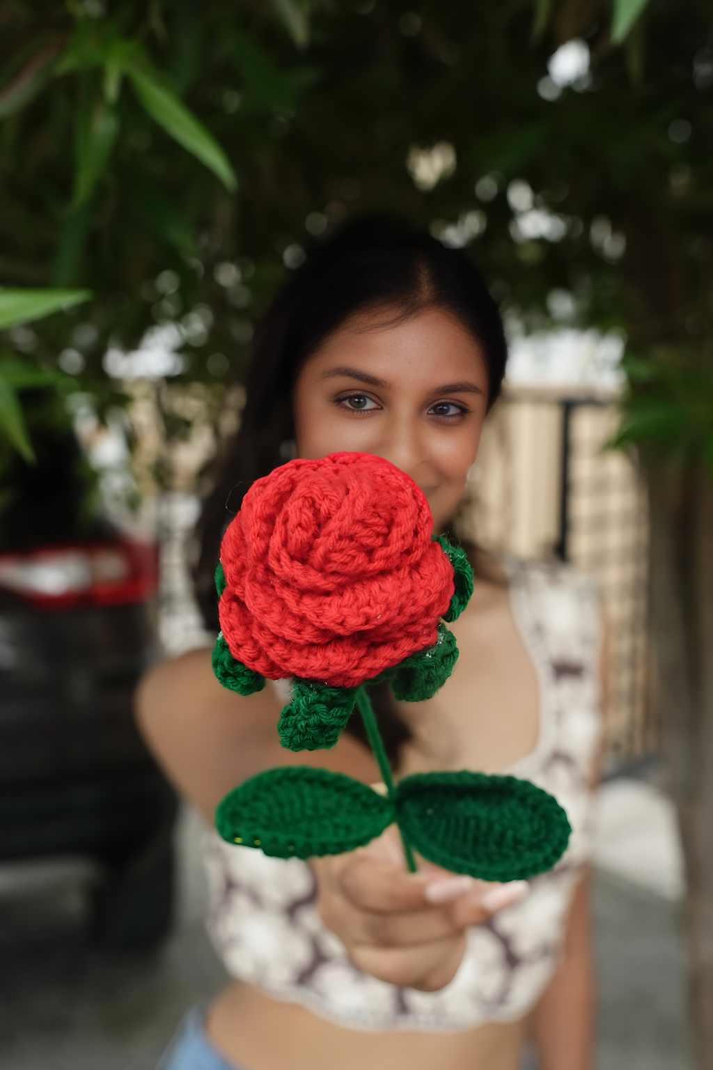Crochet Red roses