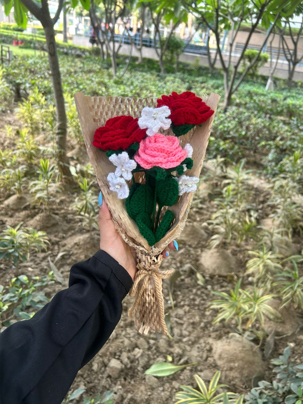 Rose & pearl bouquet